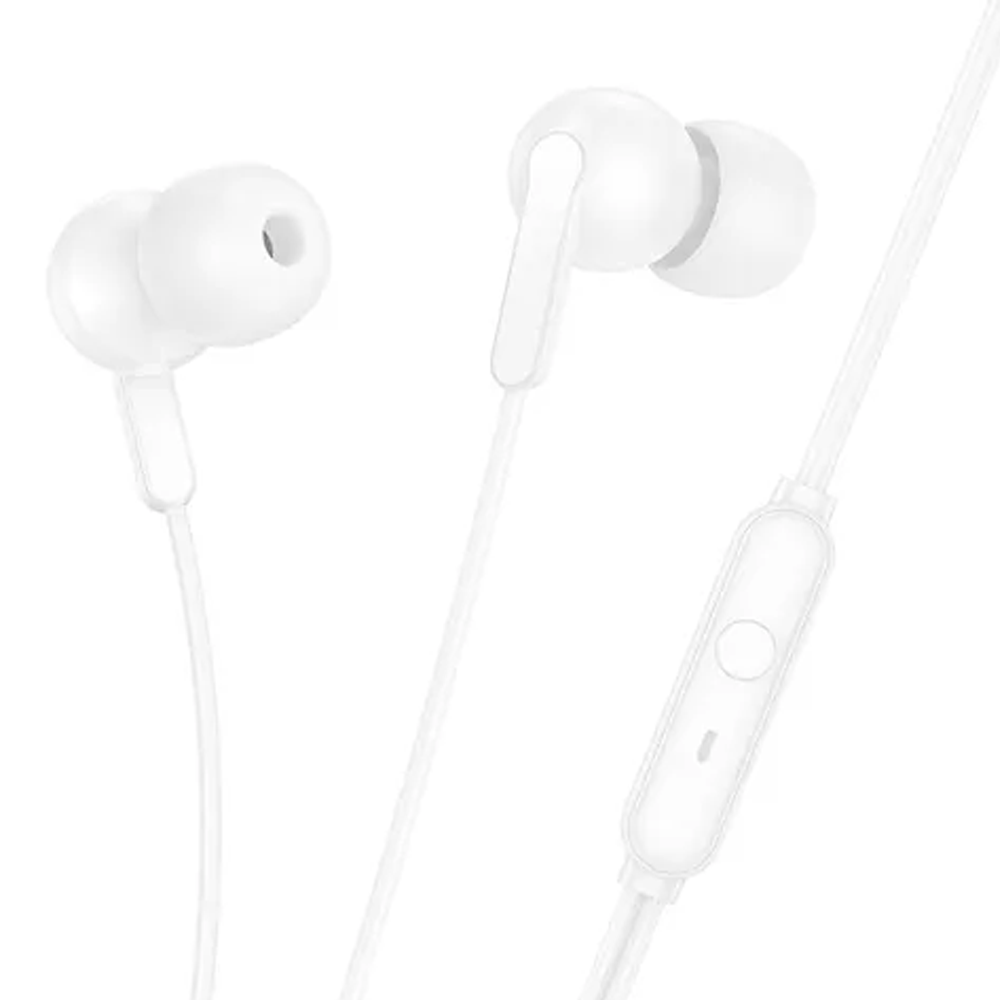 Audífonos In Ear Hoco M124 Wide 3.5mm Blanco – imagen 2