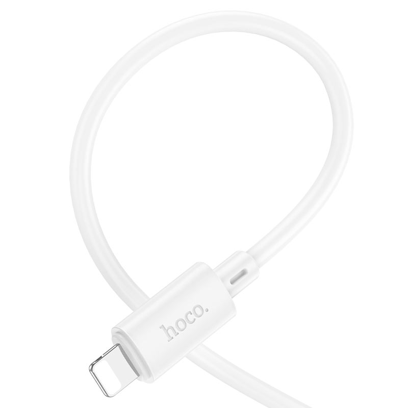 Cable Usb a Lightning Hoco X88 Gratified 60w Blanco – imagen 2