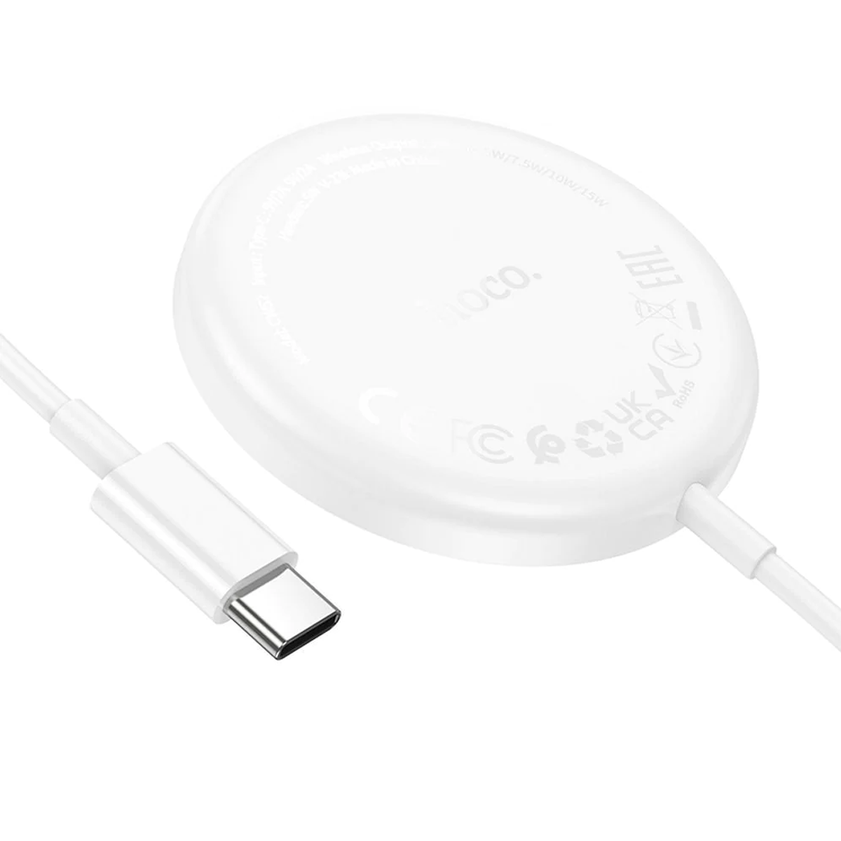 Cargador Inalámbrico Hoco Cw52 15w Blanco – imagen 2