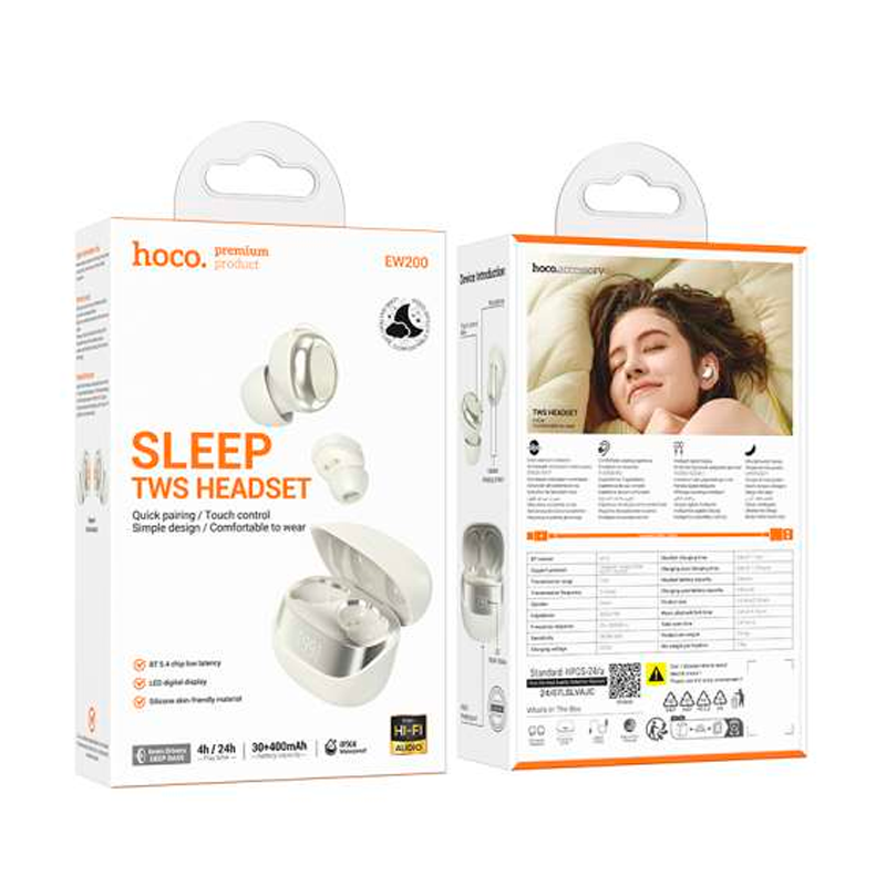 Audífonos In Ear Bluetooth Hoco Ew200 Blanco – imagen 2