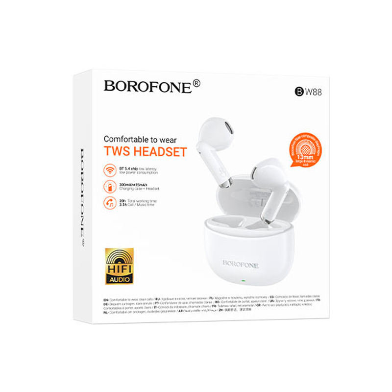 Audífonos In Ear Bluetooth Borofone Bw88 Blanco – imagen 3