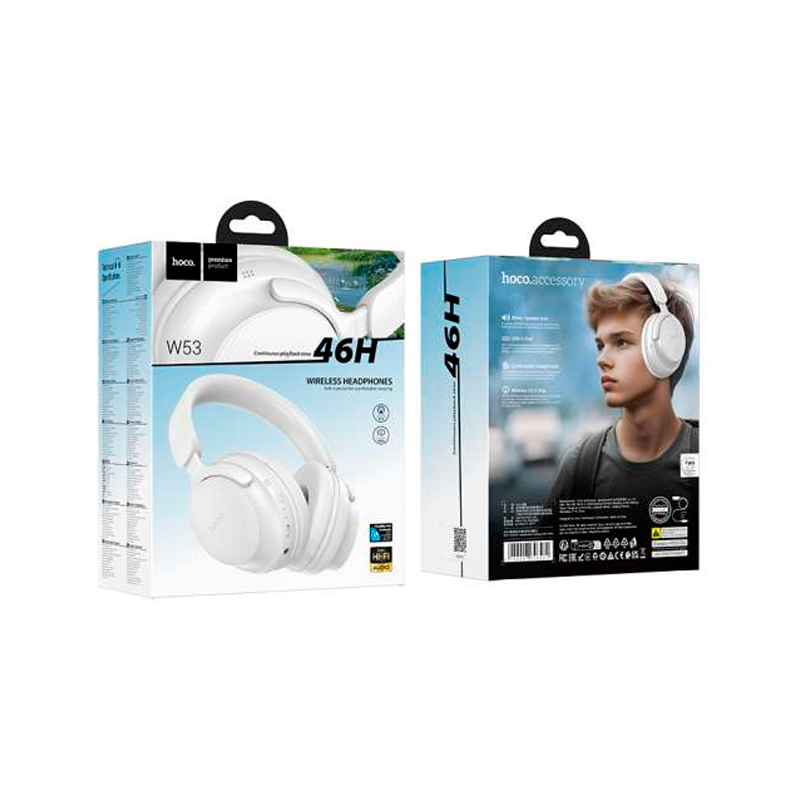 Audífonos Headset Bluetooth Hoco W53 Blanco (copia) – imagen 3