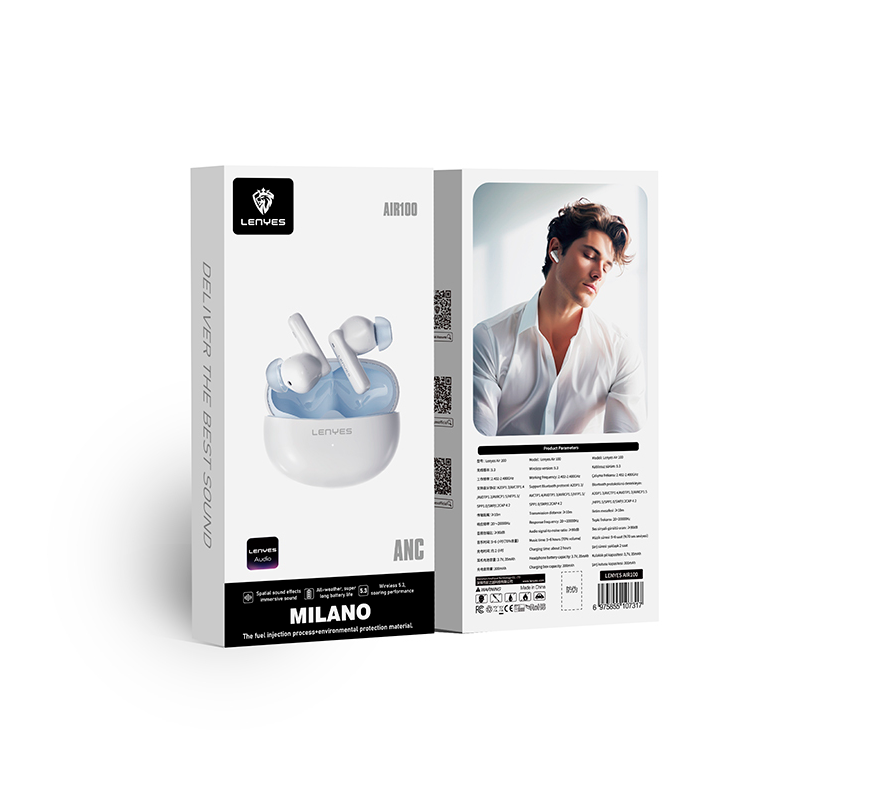 Audífonos In Ear Bluetooth Lenyes Air 100 Blanco – imagen 3