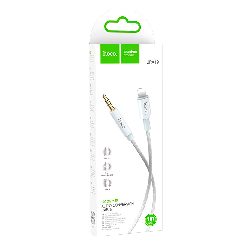 Cable Tipo C a Lightning Hoco Upa19 Digital Reforzado Blanco – imagen 3