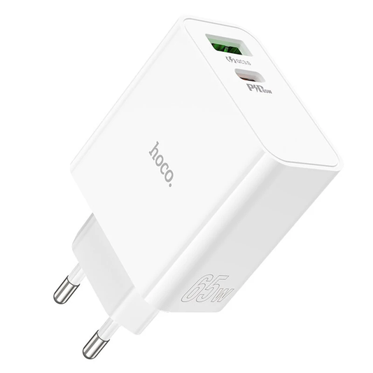 Cargador Hoco C113a 65w Carga Rapida Blanco