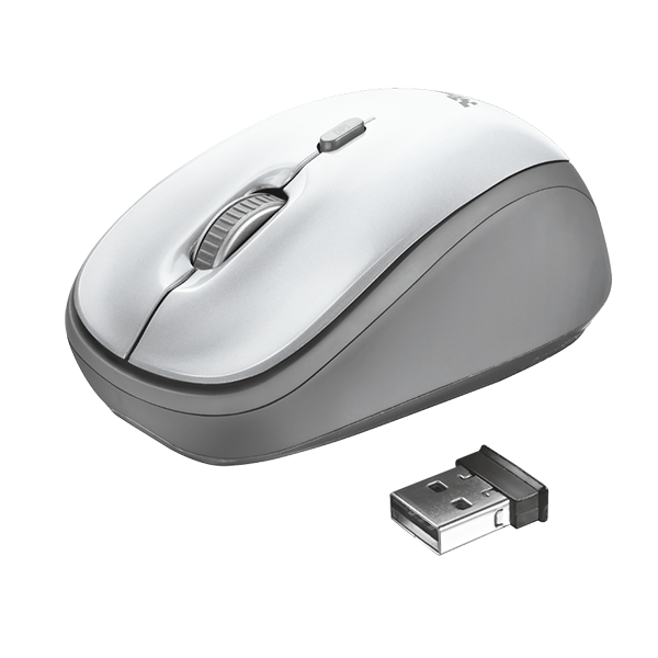 Mouse Inalambrico Trust Yvi Blanco