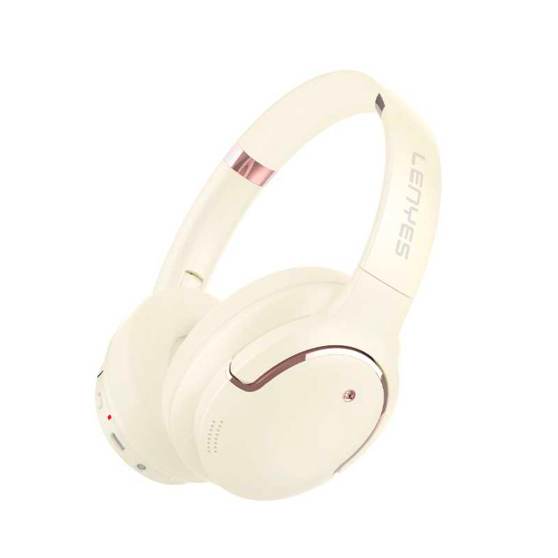 Audífonos Headset Bluetooth Lenyes Lh61 Beige
