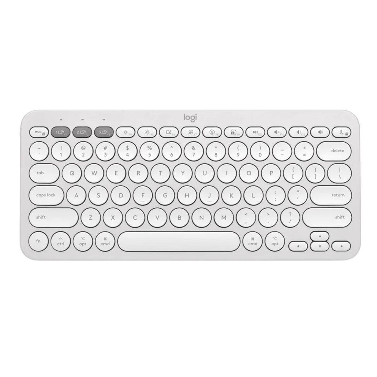 Teclado Bluetooth Logitech Pebble 2 K380s Blanco