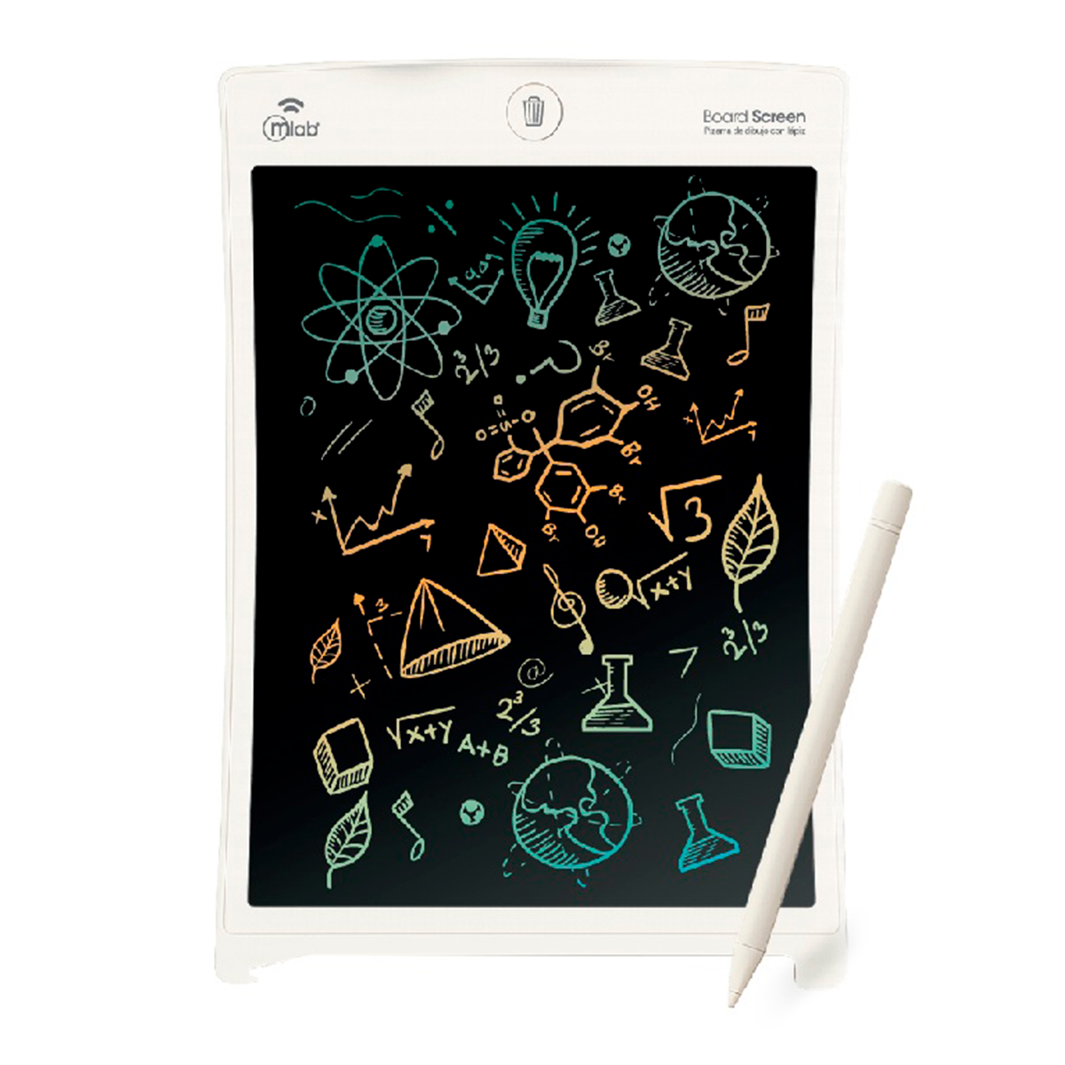 Pizarra Tablet Magica Infantil Niño Microlab Lcd 8.5 Pulgadas Con Lapiz Blanco
