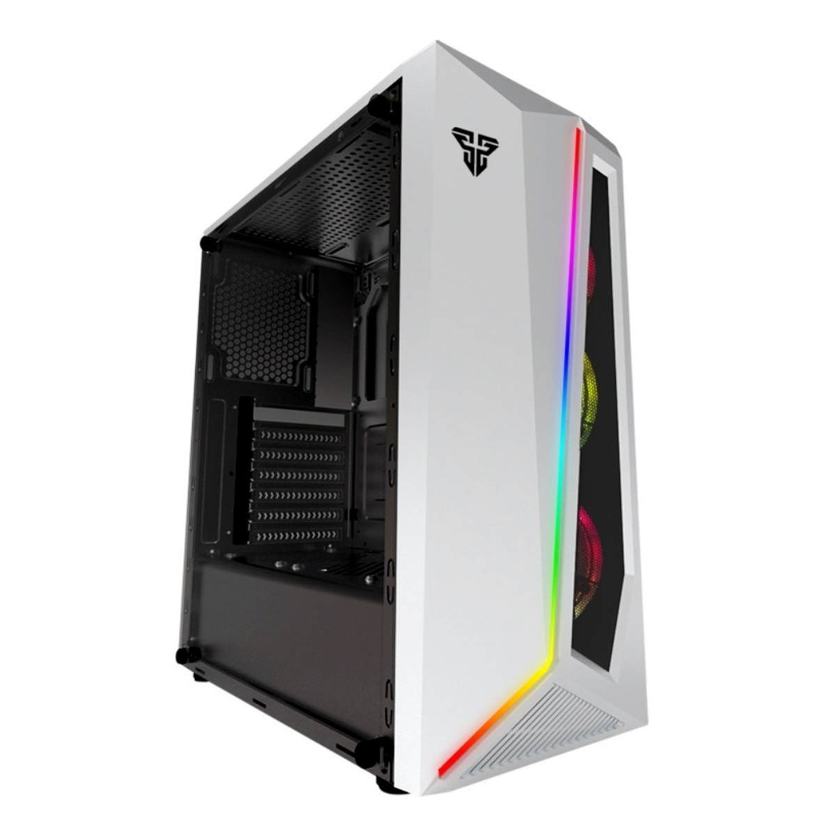 Gabinete Gamer Fantech Pulse Cg71 Rgb Blanco