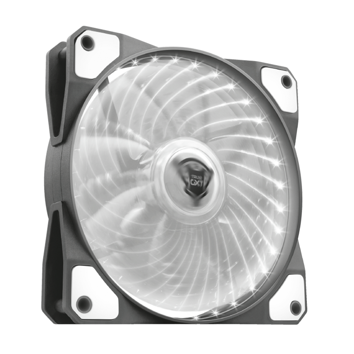 Ventilador Led Illuminated Silent Gxt 762 Blanco Trust