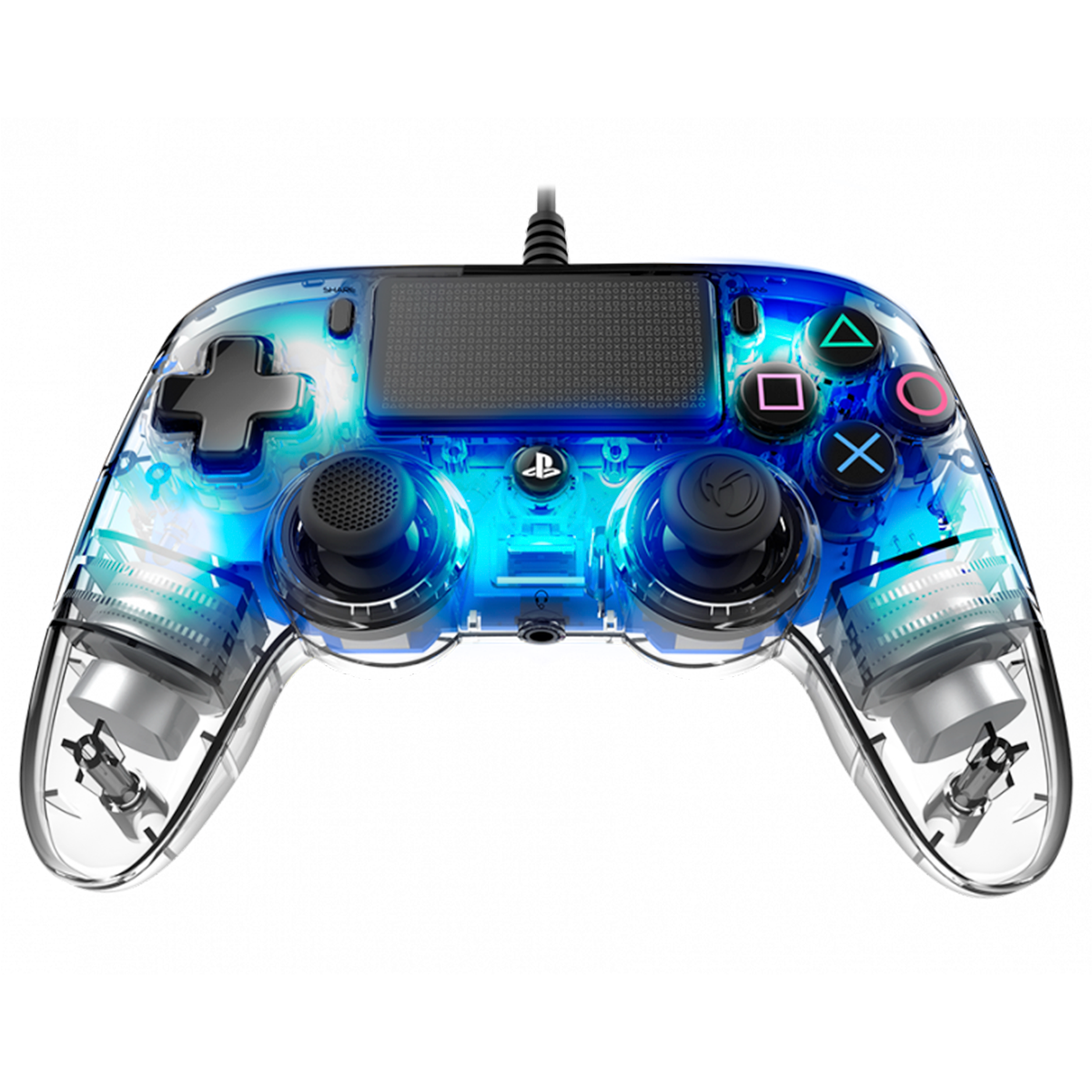 Control PS4 Pc Nacon Compact Illuminated Con Cable Azul