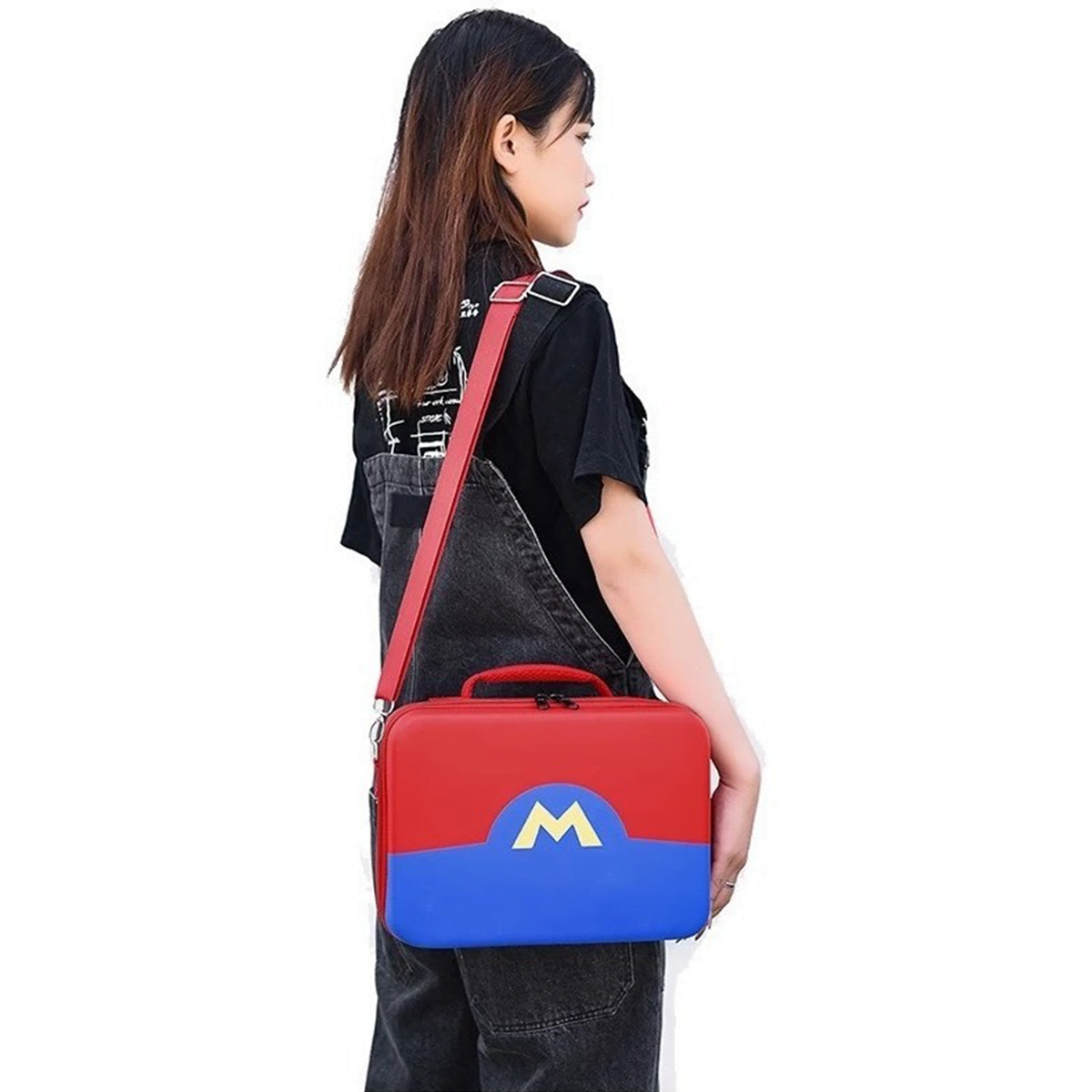 Maleta Bolso Nintendo Switch Mario + Lamina Mica De Vidrio