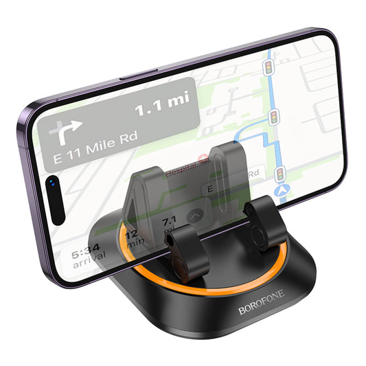 Soporte De Auto Tablero Rotacion 360 Borofone Bh116 Negro