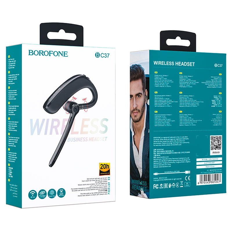 Audifono Manos Libres Bluetooth Borofone Bc37 Negro – imagen 3