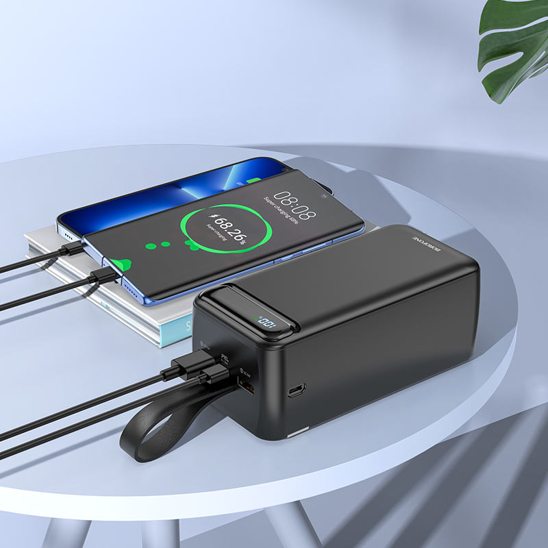 Bateria Portatil Powerbank Borofone Bj14d Course 50.000mAh Negro – imagen 2