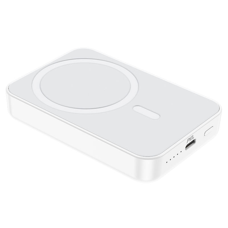Bateria Portatil Powerbank Borofone Bj25 Magsafe 8.000mAh Blanco – imagen 2