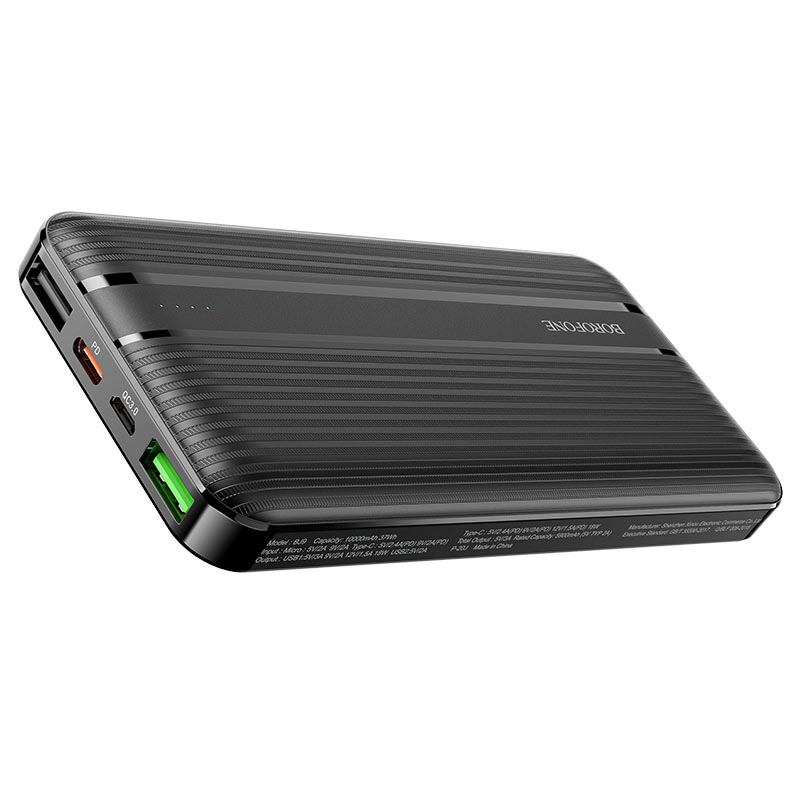Powerbank Bateria Portatil 10000 Mah Borofone Bj9 Urano PD + QC3.0 Negro – imagen 2