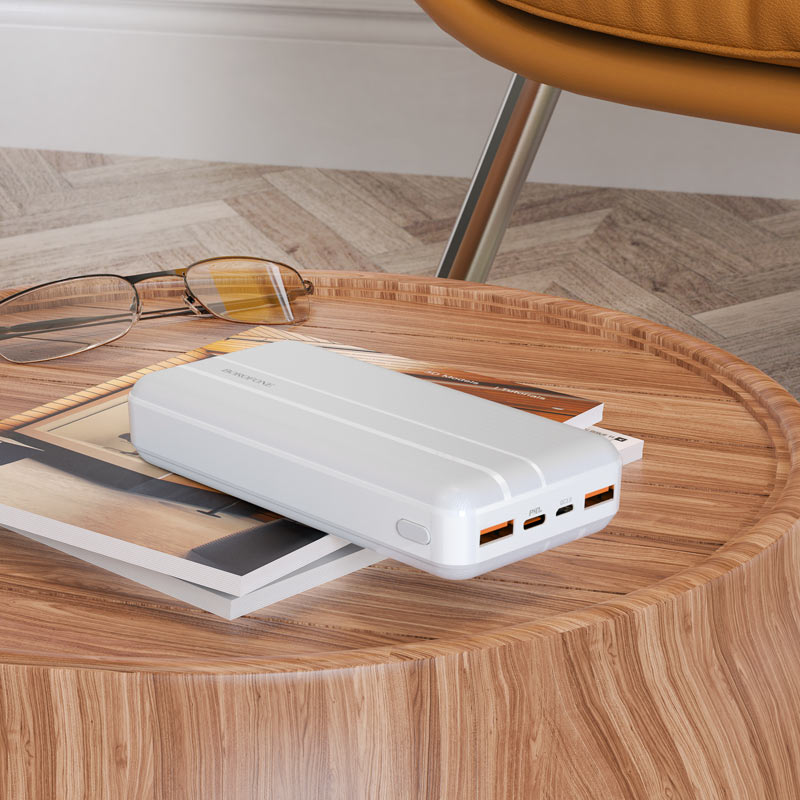 Batería Portátil Borofone Powerbank 20000 Mah BJ9A Blanco – imagen 2