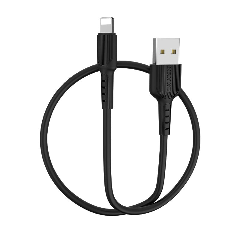 Cable Usb A Lightning BX16 Borofone Negro – imagen 3