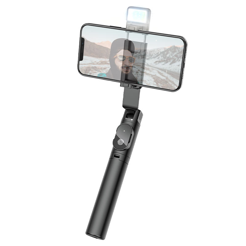 Baston Selfie Tripode Bluetooth Borofone By8 Negro – imagen 6