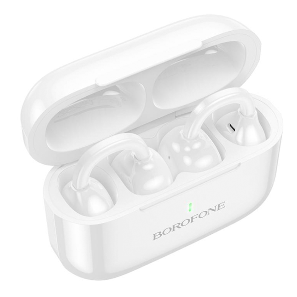 Audífonos Clip Ear Bluetooth Borofone Bw95 Blanco