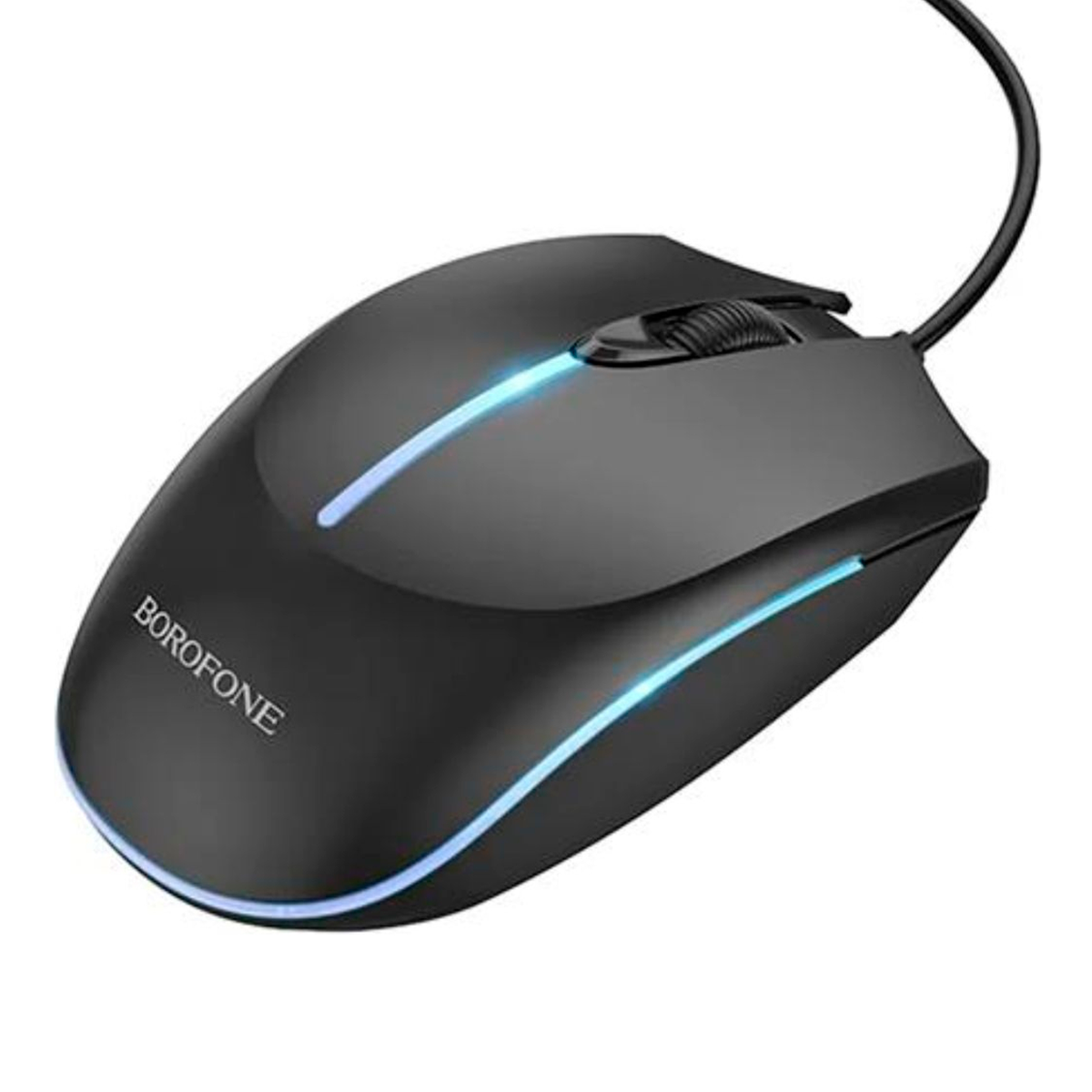 Mouse Gamer Borofone Bg10 Alambrico 1000 Dpi Negro