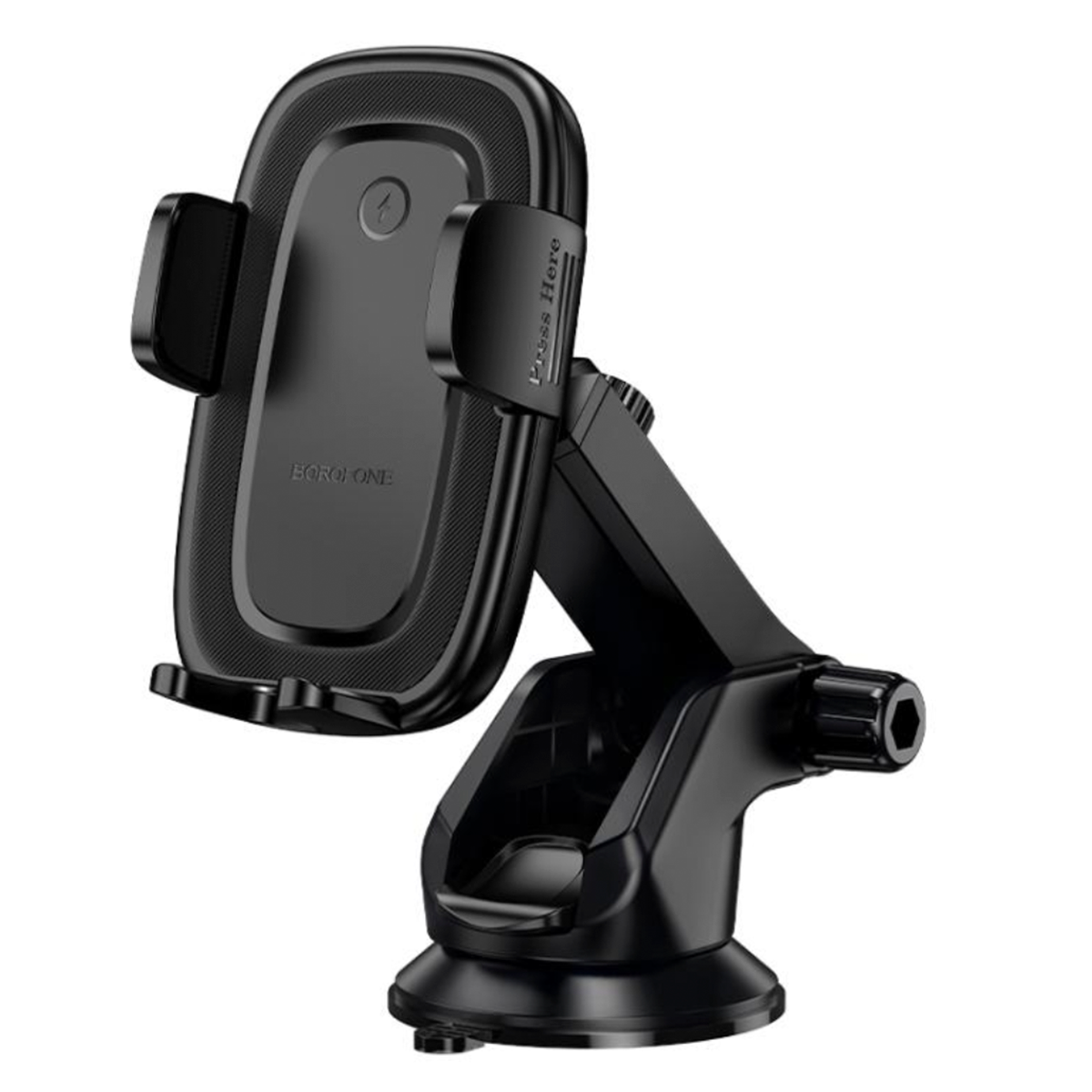 Soporte De Auto Rejilla Borofone Bh223 Carga Inalambrica Negro