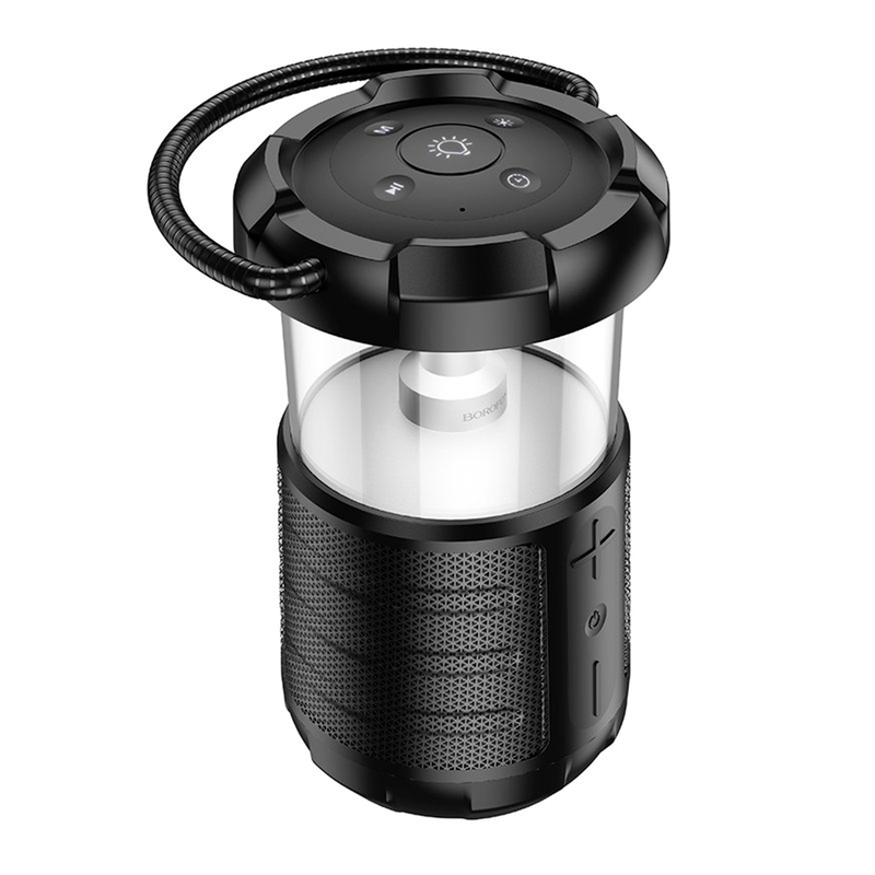 Parlante Portatil Inalambrico Lampara Camping Borofone BP19 Negro