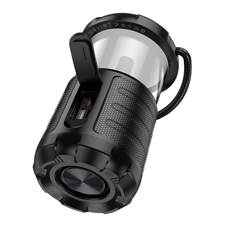 Parlante Portatil Inalambrico Lampara Camping Borofone BP19 Negro - vista 2