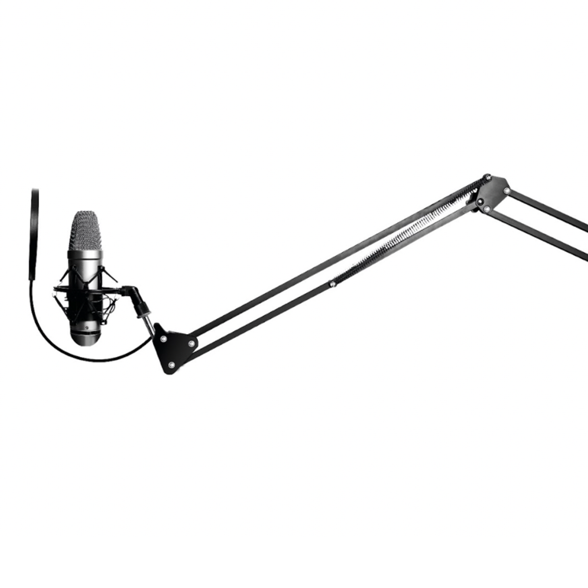 Atril Brazo Metalico Para Microfono Audiopro Ap02034 Negro – imagen 2