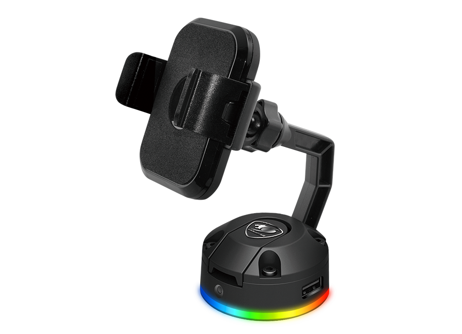 Soporte De Auto Hub Usb Carga Inalámbrica Bunker M Rgb Cougar – imagen 2