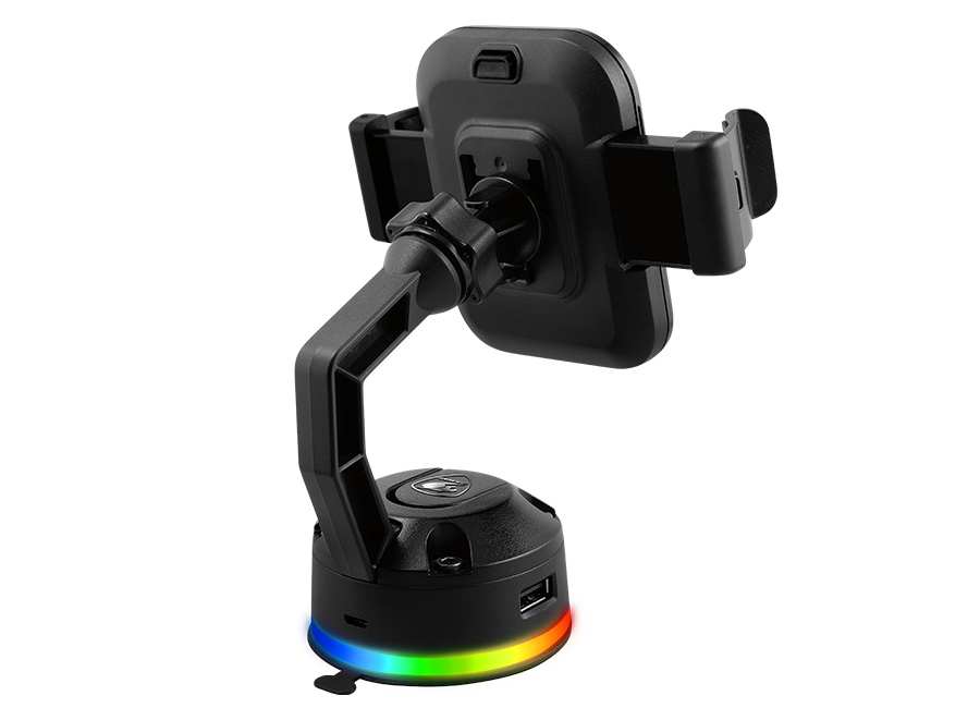 Soporte De Auto Hub Usb Carga Inalámbrica Bunker M Rgb Cougar – imagen 3