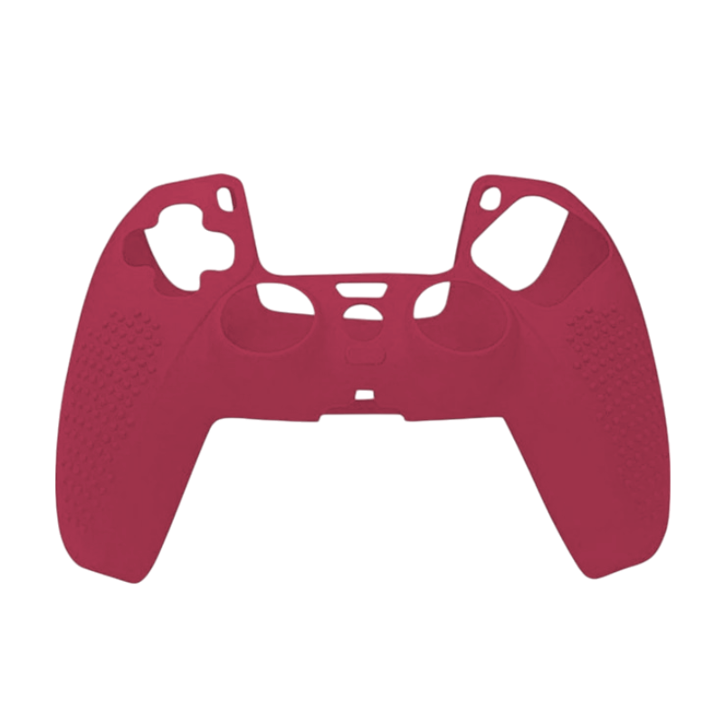Funda Silicona Compatible Con Ps5 Anti Deslizante Burdeo – imagen 2