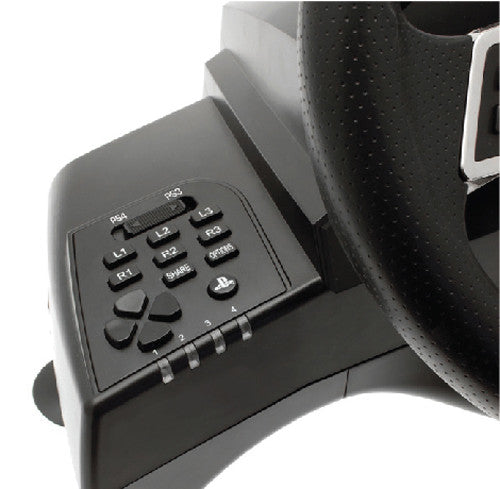 Kit Volante Con Pedales Playmax Hurricane Ps3 Ps4 Negro – imagen 4