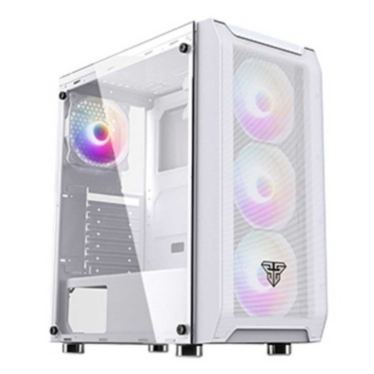 Gabinete Gamer Fantech Rgb Aero Cg80 Blanco