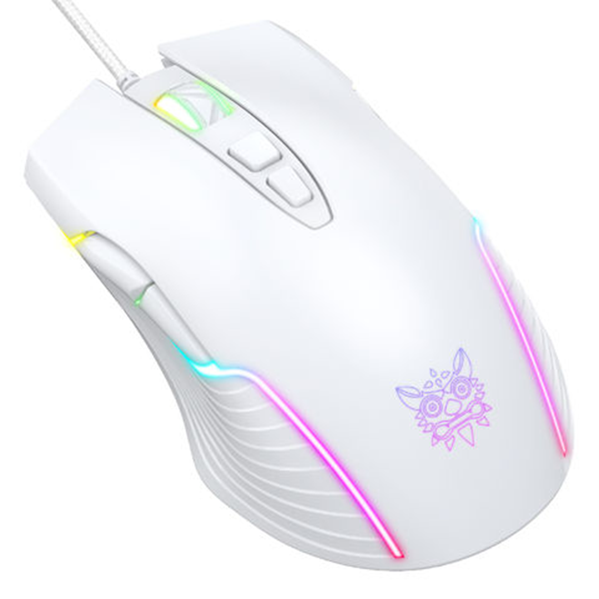 Mouse Gamer Onikuma Cw905 Rgb 6400dpi Blanco