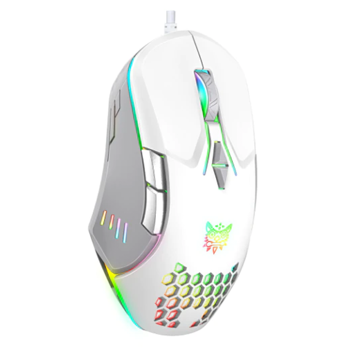 Mouse Gamer Onikuma Cw902 Rgb 6400dpi Blanco