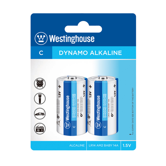 Pack 2 Pilas Alcalina C Westinghouse