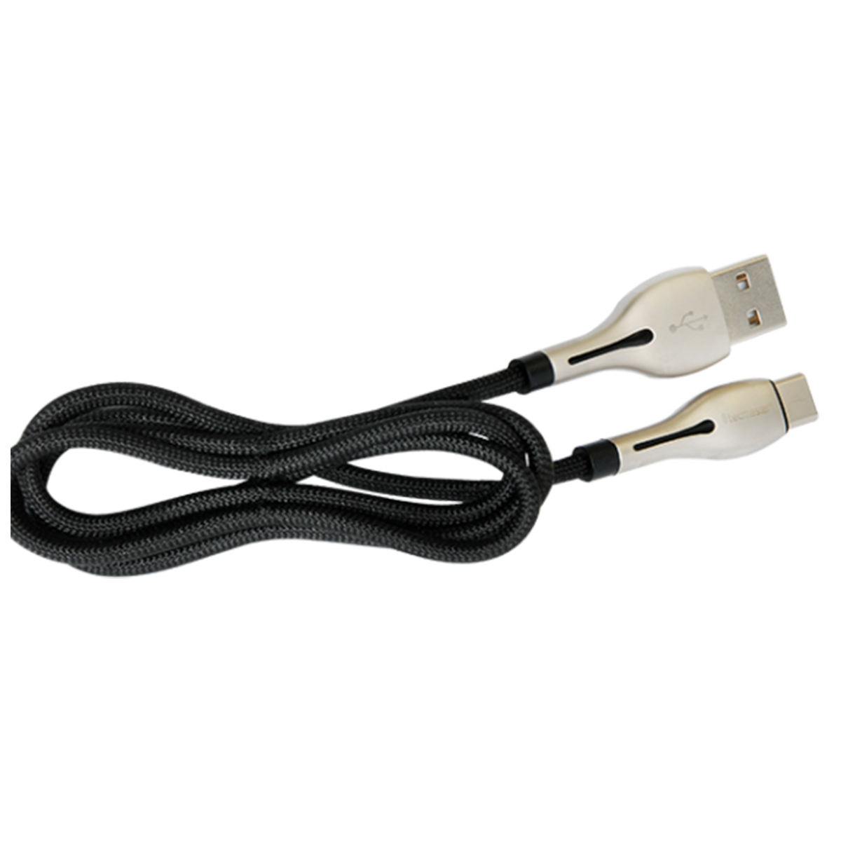Cable Tipo C Nylon Reforzado 3.1a Tecmaster Negro