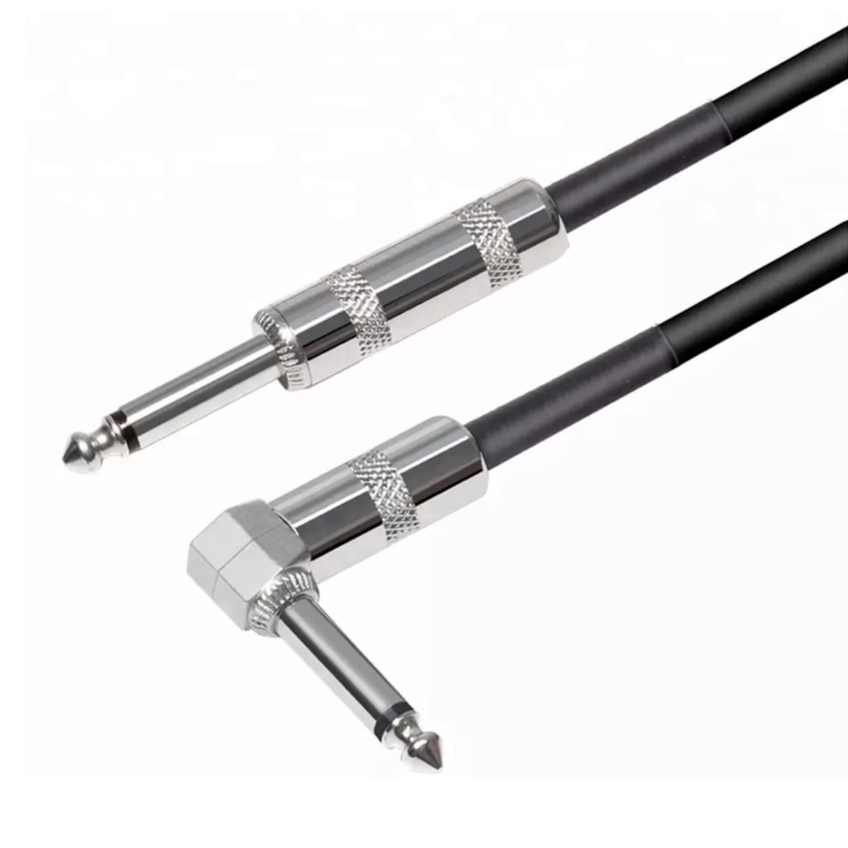 Cable Guitarra 6.35mm a 6.35mm 3 Metros Color Gris