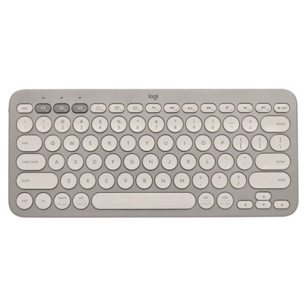 Teclado Multidispositivos Bluetooth Logitech K380 Cafe