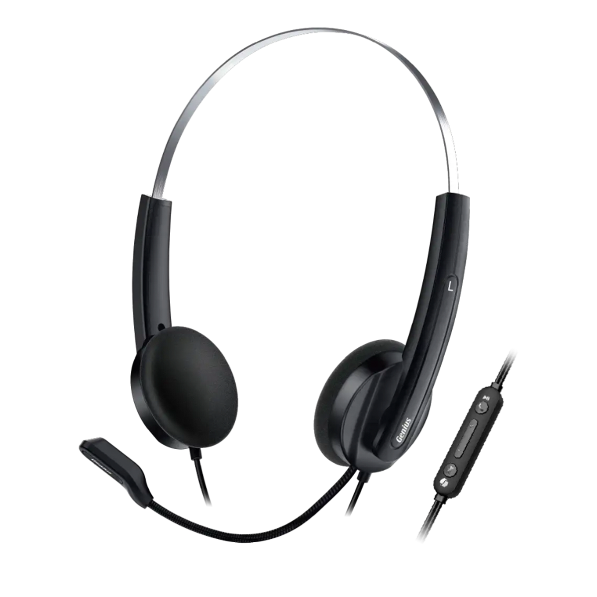 Audifono Genius Usb Hs-220u Call Center Negro