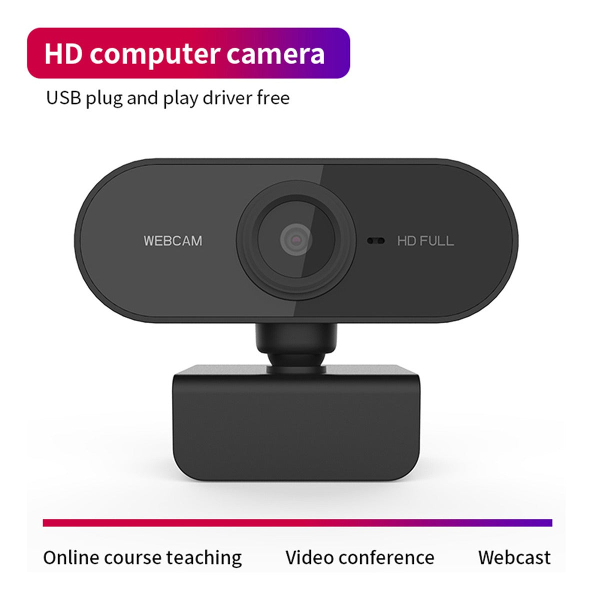 Webcam Usb Mini Pc Mac Full HD Negro – imagen 4