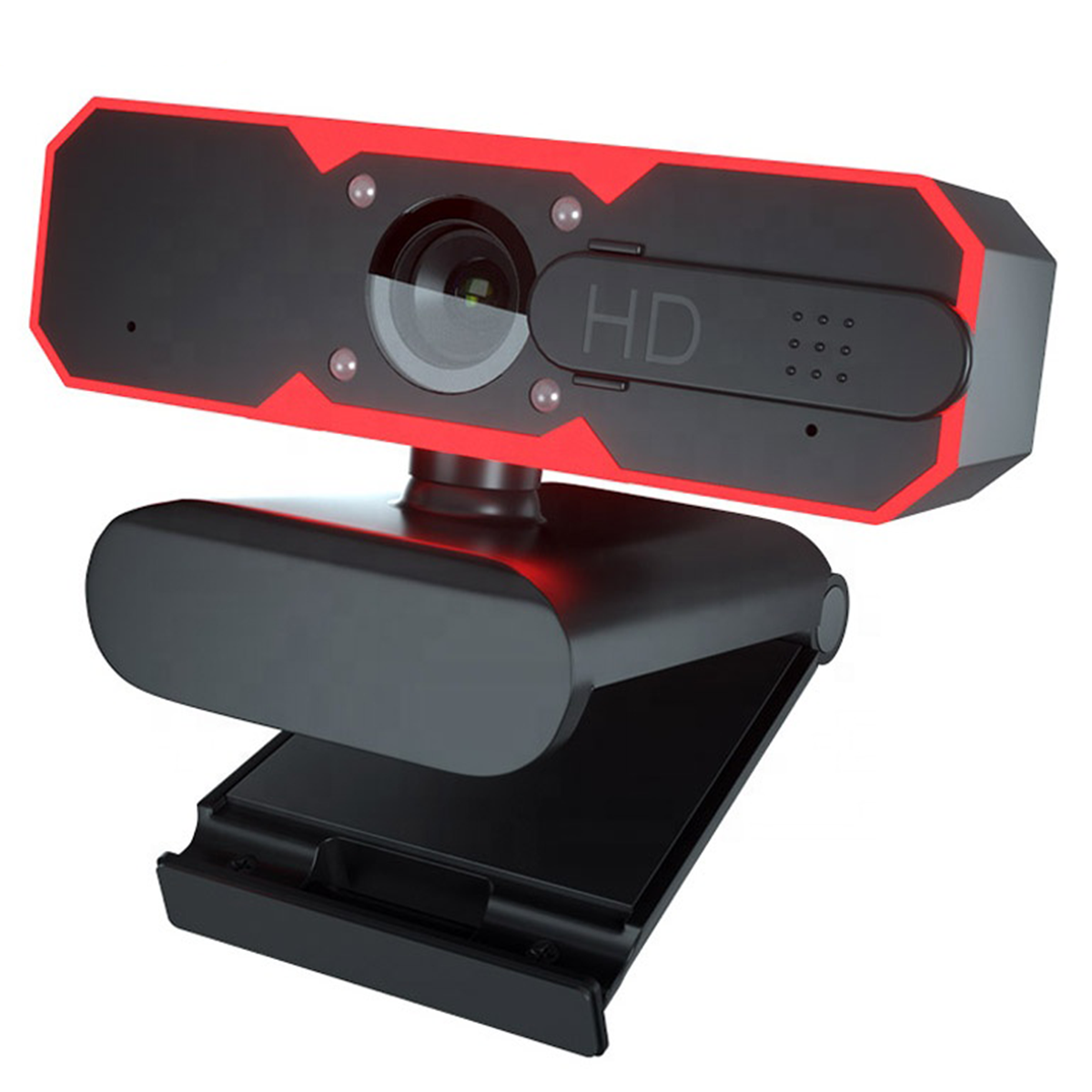 Camara Web Webcam Gamer Full Hd 1080p Rgb Negro