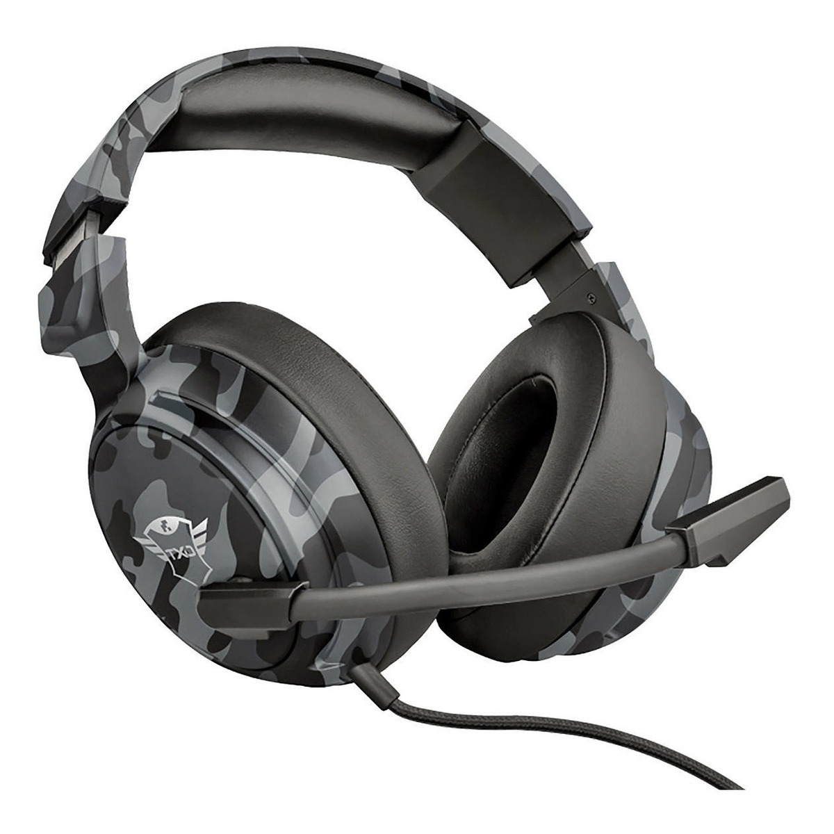 Audífonos Gamer Trust Gxt 433k Pylo Ps4 Ps5 Pc Xbox Camu Gris