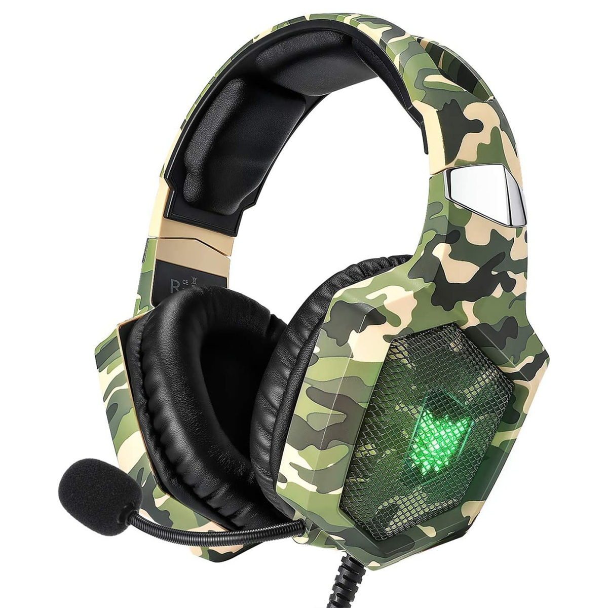 Audífonos Gamer Onikuma K8 Pc Ps4 Xbox Switch Camu Verde