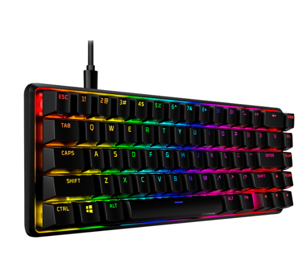 Teclado Gamer Mecanico Hyperx Alloy Origins 65% Switch Red Negro – imagen 4