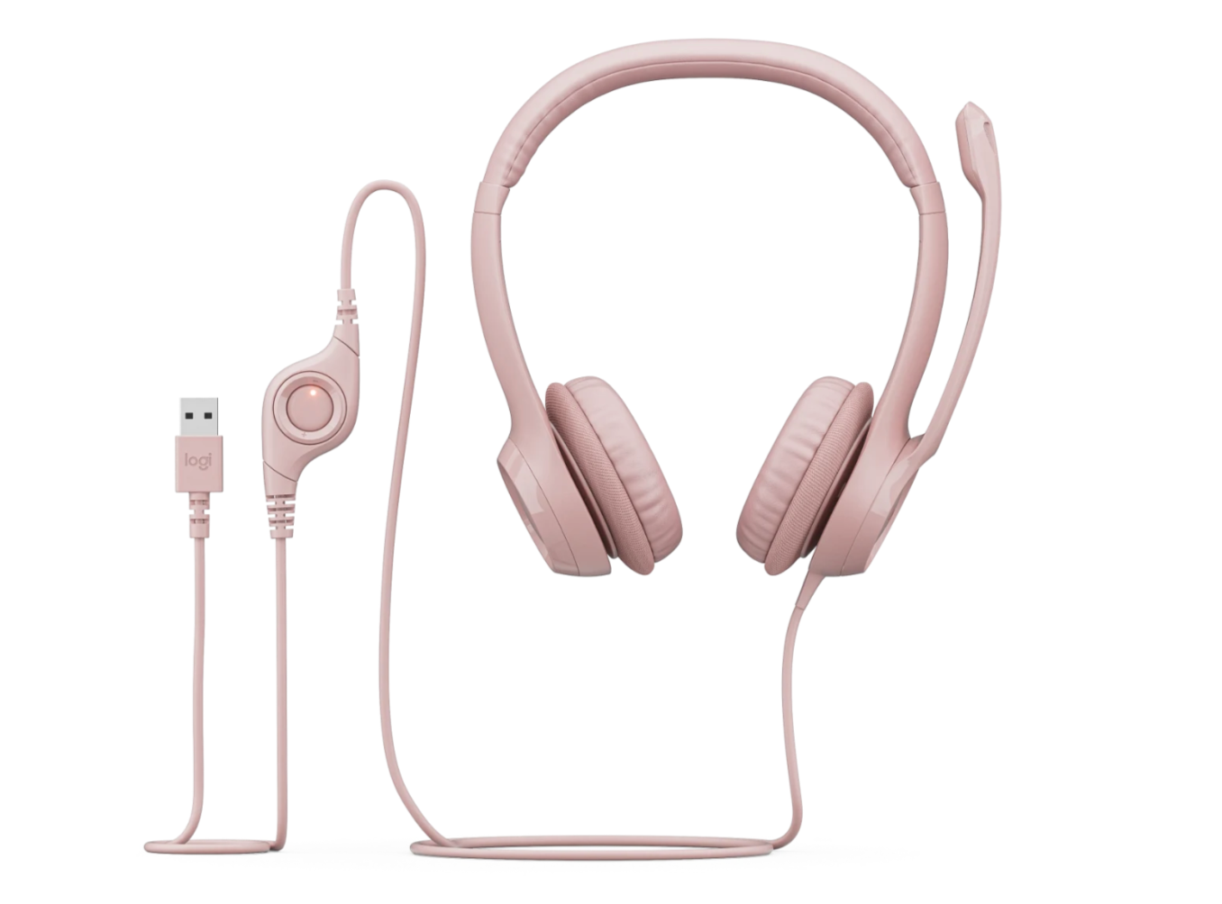 Audifono Con Microfono Logitech H390 Usb Rosado – imagen 3