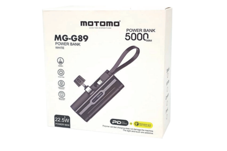 Bateria Portatil Powerbank Motomo MG-G89 5.000 Mah Negro – imagen 2
